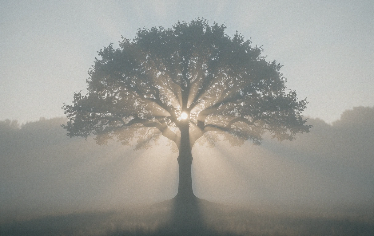 Sanfter Morgennebel als Sinnbild für einen ruhigen Start